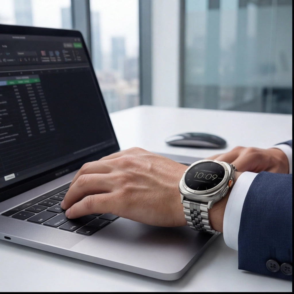 SteelLink Classic Watch Band – Stainless Steel Strap – Samsung Galaxy Watch 7 Ultra - TrendsToLife