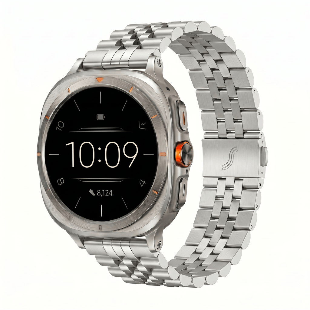 SteelLinked Classic Watch Band – Stainless Steel Strap – Samsung Galaxy Watch 7 Ultra - TrendsToLife