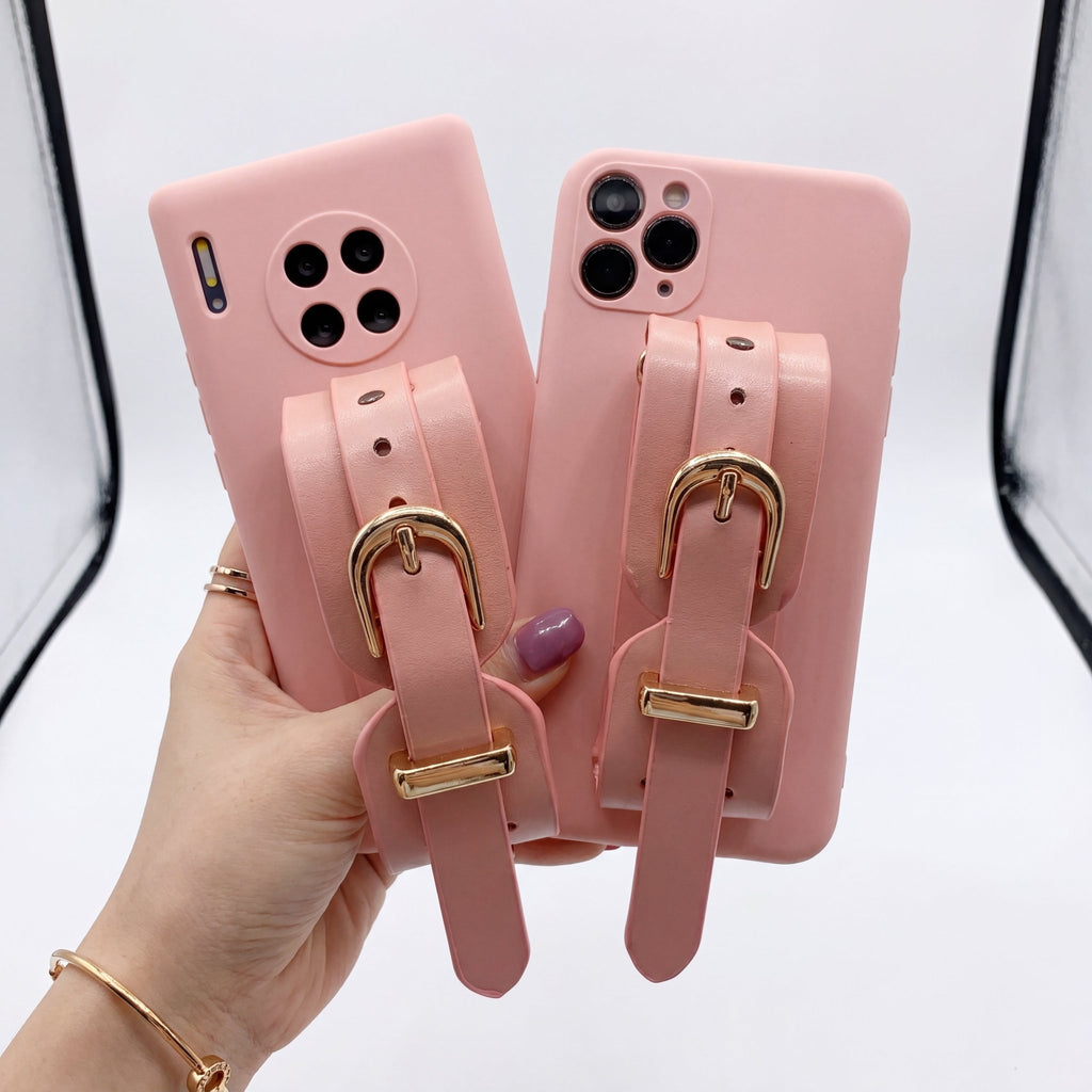 StrapSecure Leather Wrist Strap Case for Huawei P & Mate Series - TrendsToLife