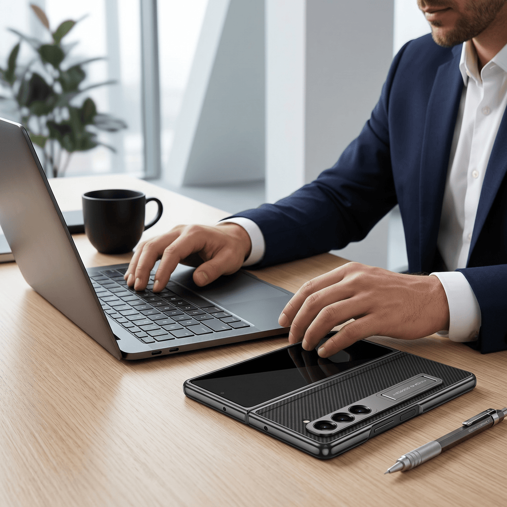 StylusGuard Fold Case – Leather Case with Stylus Holder – Samsung Galaxy Z Fold6 5G - TrendsToLife