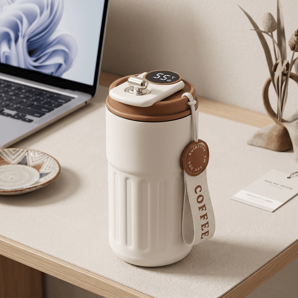 TempSense Smart Bottle – Digital Temperature Display Thermal Bottle – 450ml - TrendsToLife