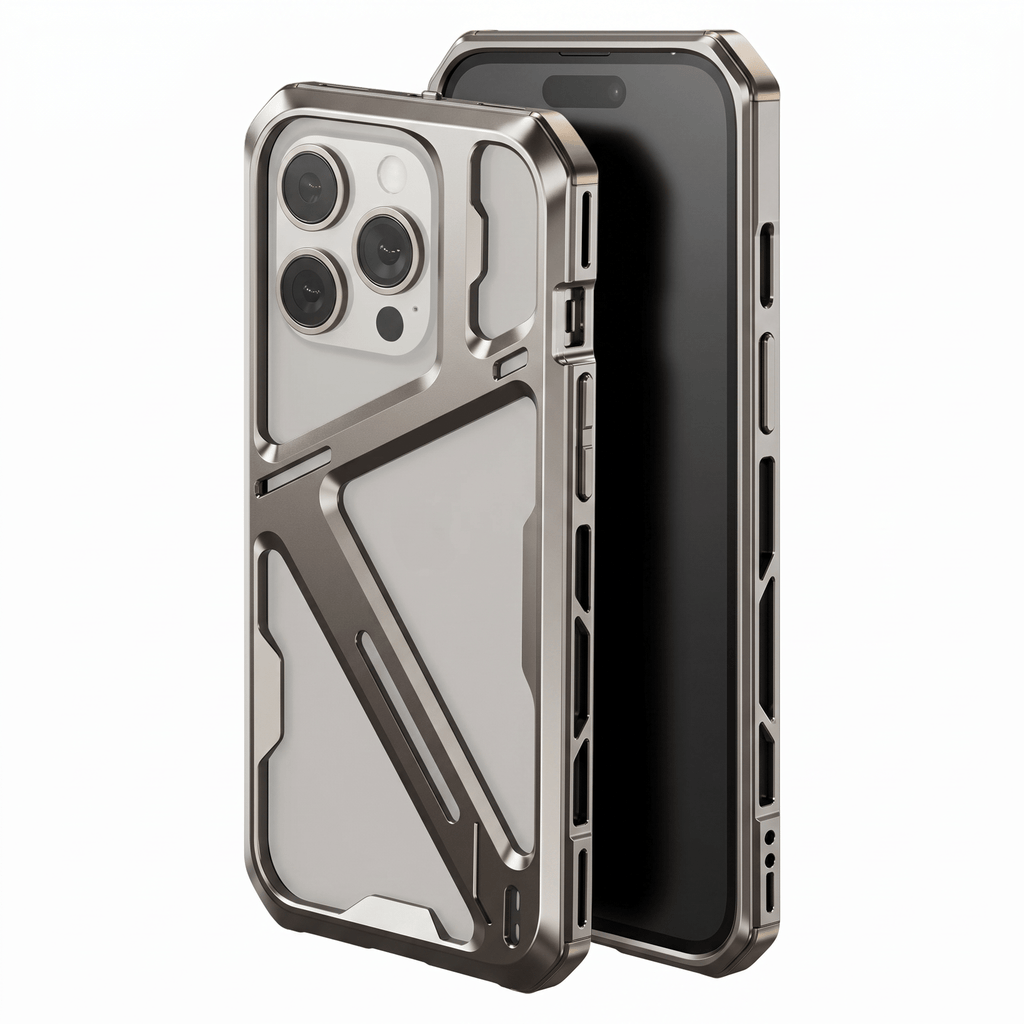 TitanGuard Armor Case – Titanium Alloy Heat Dissipation Case – iPhone 14 Pro–15 Pro Max - TrendsToLife
