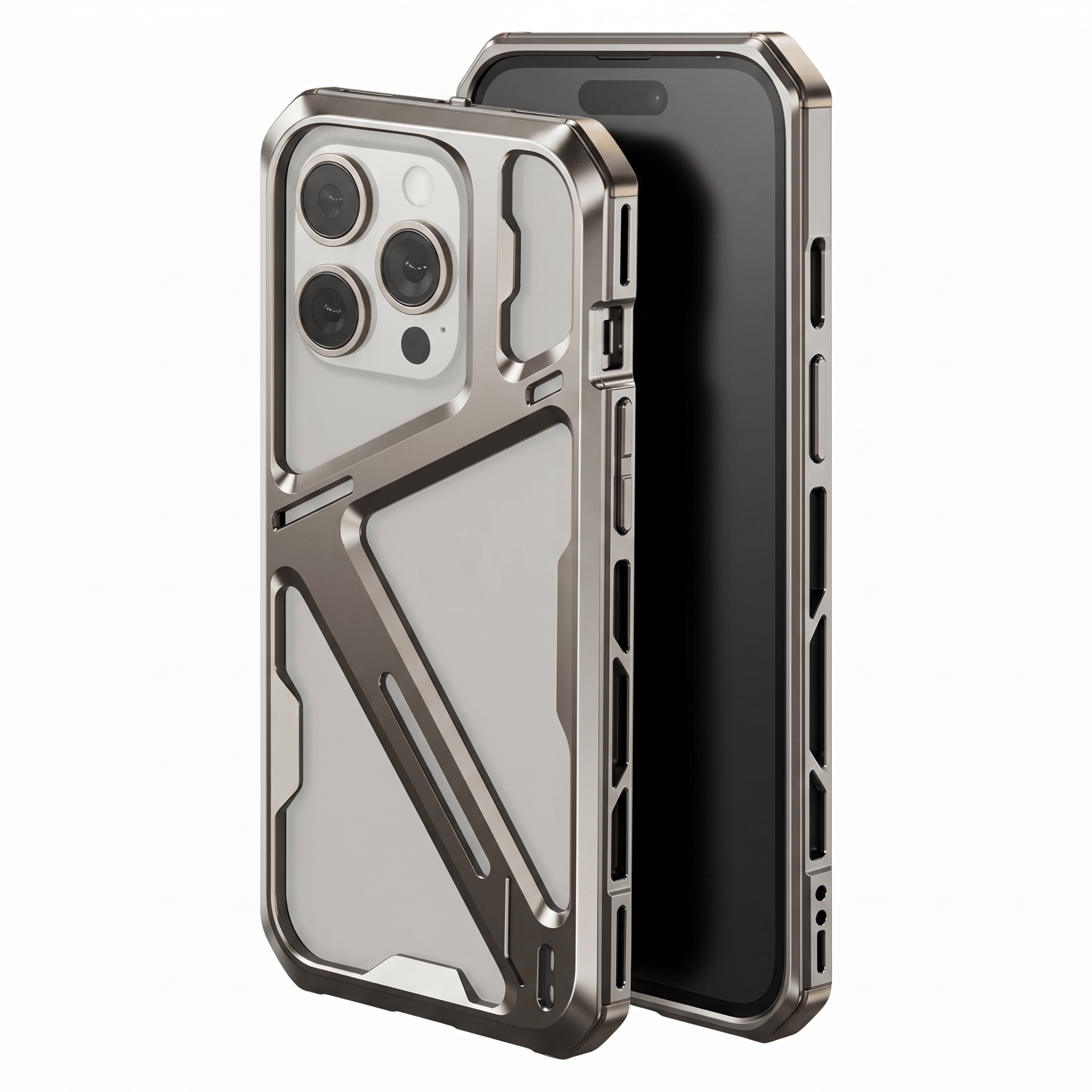 TitanGuard Armor Case – Titanium Alloy Heat Dissipation Case – iPhone 14 Pro–15 Pro Max - TrendsToLife