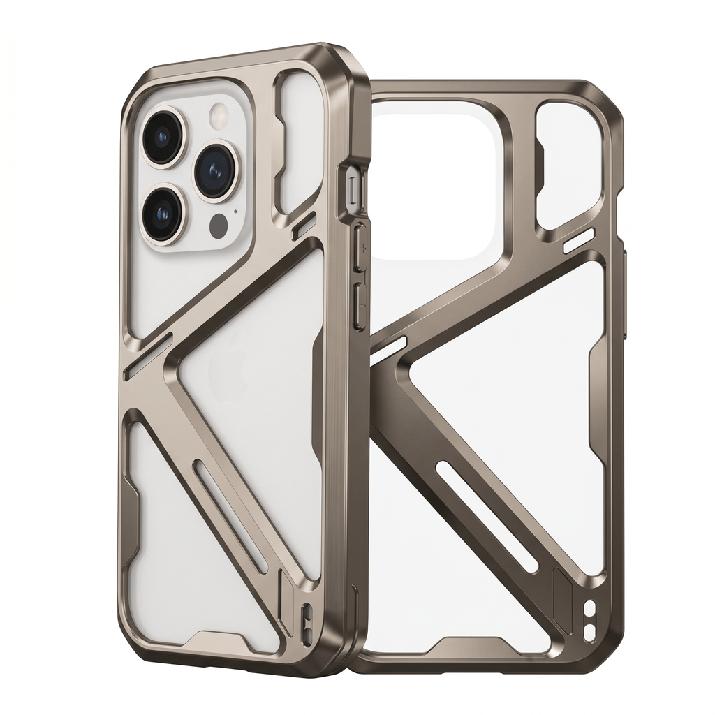 TitanGuard Armor Case – Titanium Alloy Heat Dissipation Case – iPhone 14 Pro–15 Pro Max - TrendsToLife