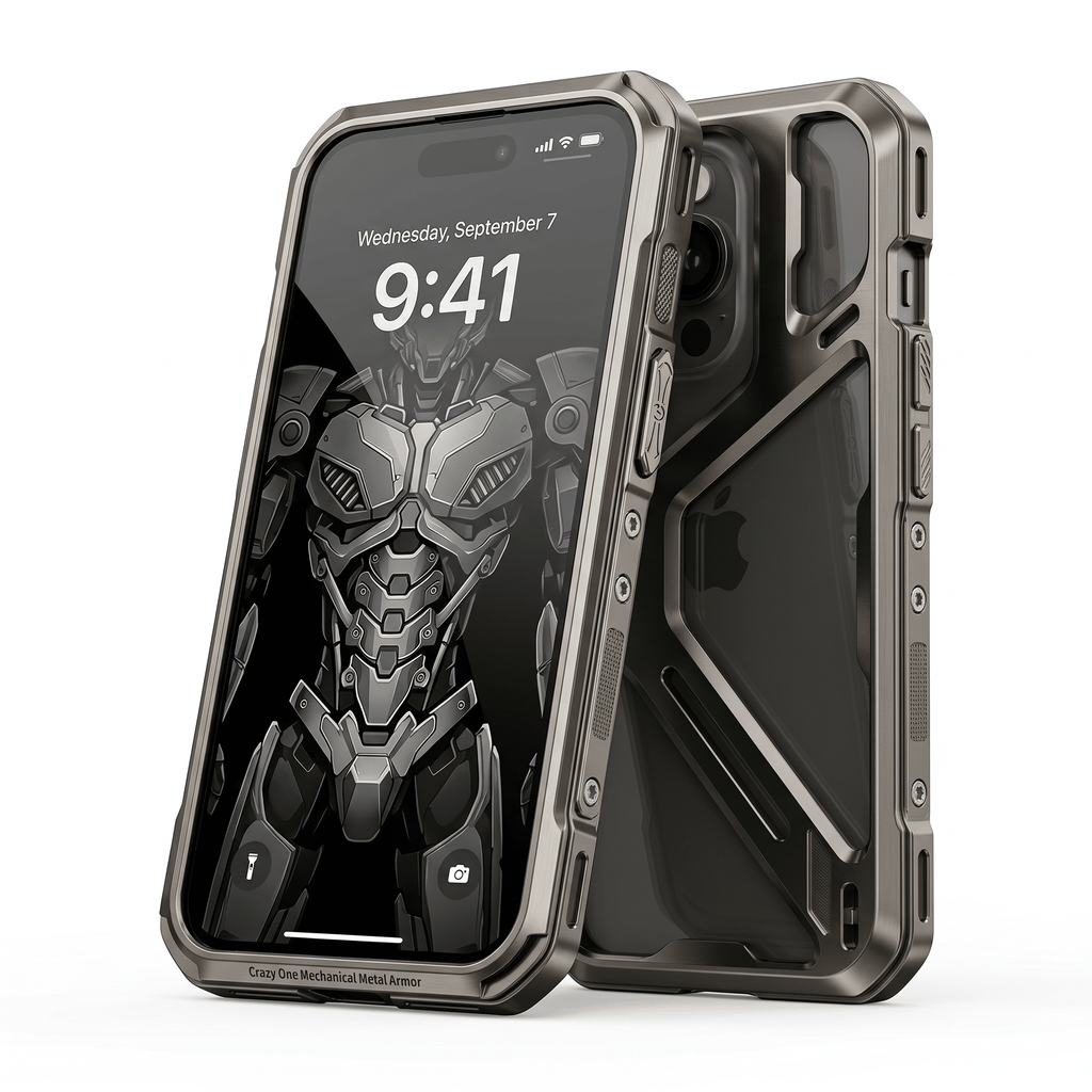 TitanGuard Armor Case – Titanium Alloy Heat Dissipation Case – iPhone 14 Pro–15 Pro Max - TrendsToLife