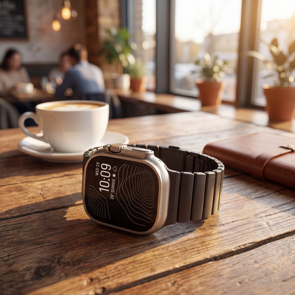 Titanium Elite Watch Band – Magnetic Strap for Apple Watch 38–49mm - TrendsToLife