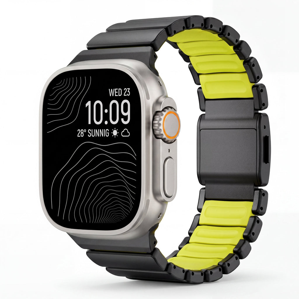 Titanium Elite Watch Band – Magnetic Strap for Apple Watch 38–49mm - TrendsToLife
