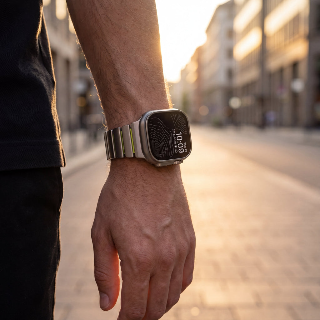 Titanium Elite Watch Band – Magnetic Strap for Apple Watch 38–49mm - TrendsToLife