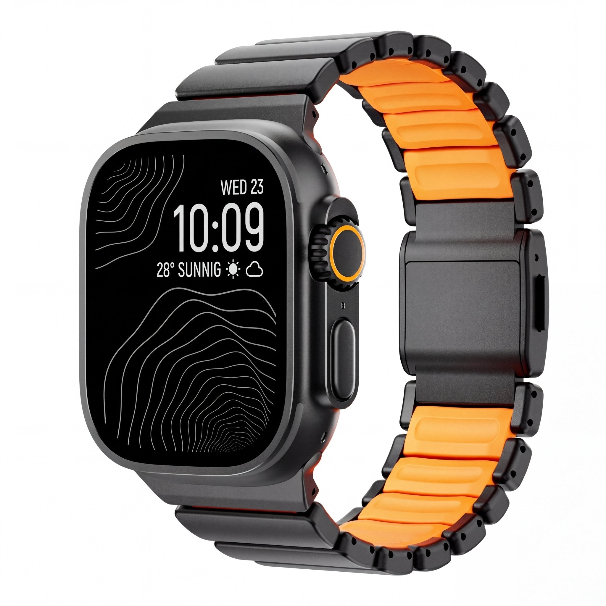 Titanium Elite Watch Band – Magnetic Strap for Apple Watch 38–49mm - TrendsToLife