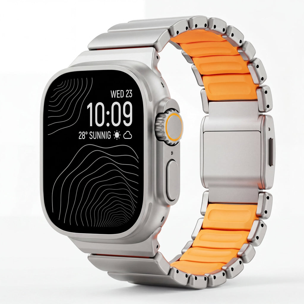 Titanium Elite Watch Band – Magnetic Strap for Apple Watch 38–49mm - TrendsToLife