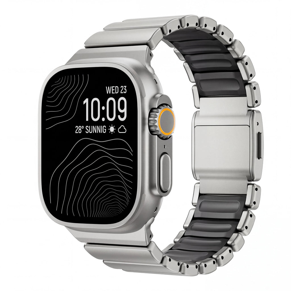 Titanium Elite Watch Band – Magnetic Strap for Apple Watch 38–49mm - TrendsToLife