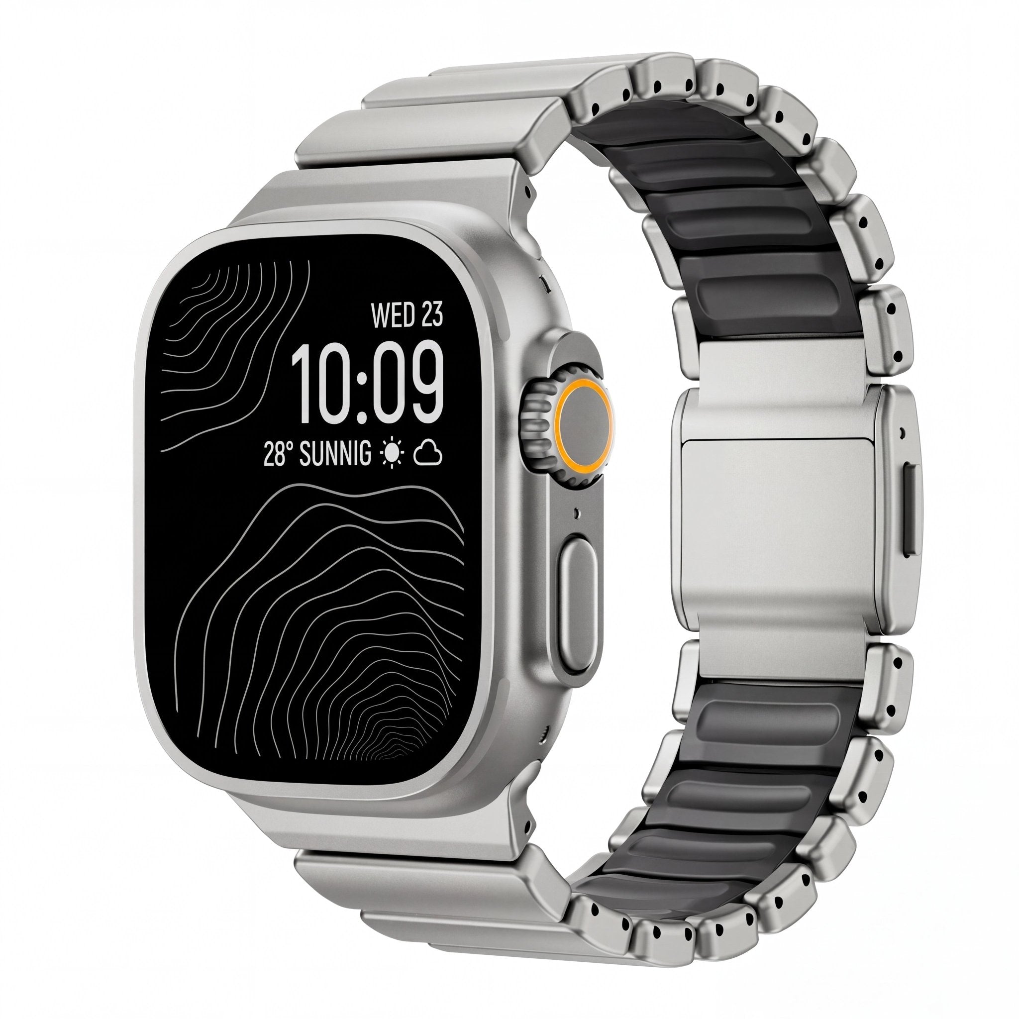 Titanium Elite Watch Band – Magnetic Strap for Apple Watch 38–49mm - TrendsToLife