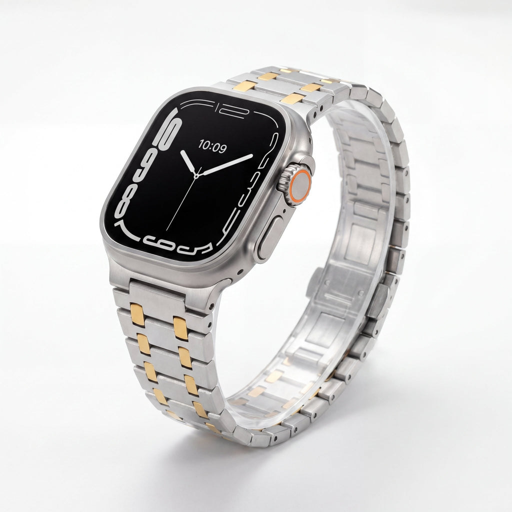 TitanLink Watch Band – Stainless Steel Strap for Apple Watch 7 45mm - TrendsToLife