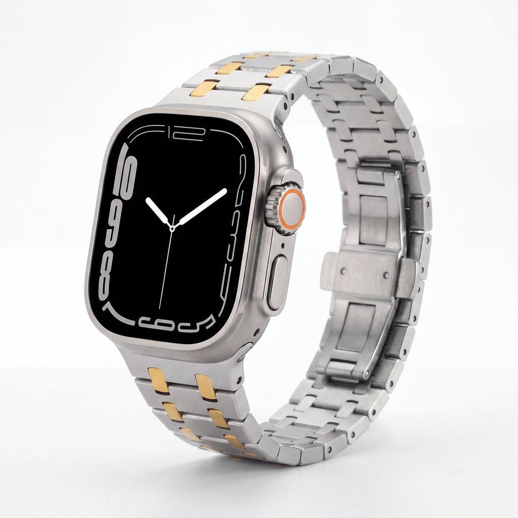 TitanLink Watch Band – Stainless Steel Strap for Apple Watch 7 45mm - TrendsToLife