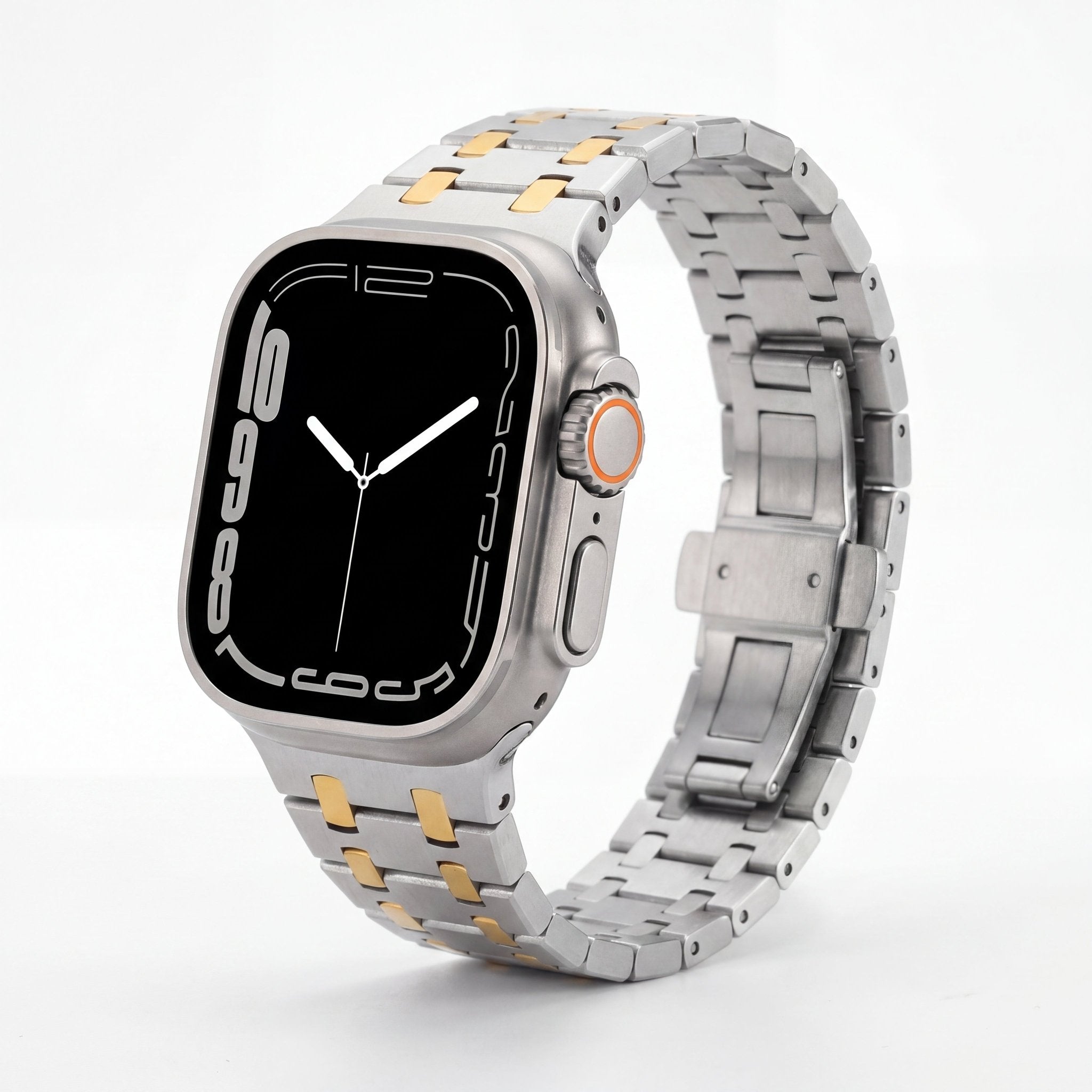 TitanLink Watch Band – Stainless Steel Strap for Apple Watch 7 45mm - TrendsToLife