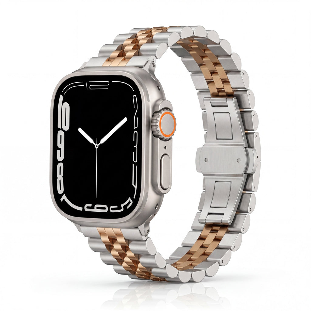 TitanLink Watch Band – Stainless Steel Strap for Apple Watch 8 45mm - TrendsToLife