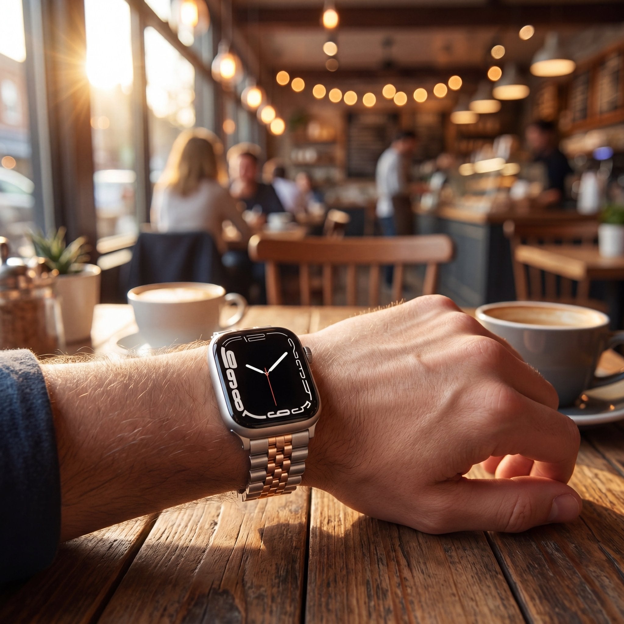 TitanLink Watch Band – Stainless Steel Strap for Apple Watch 8 45mm - TrendsToLife