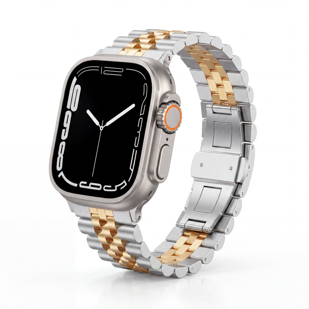 TitanLink Watch Band – Stainless Steel Strap for Apple Watch 8 45mm - TrendsToLife