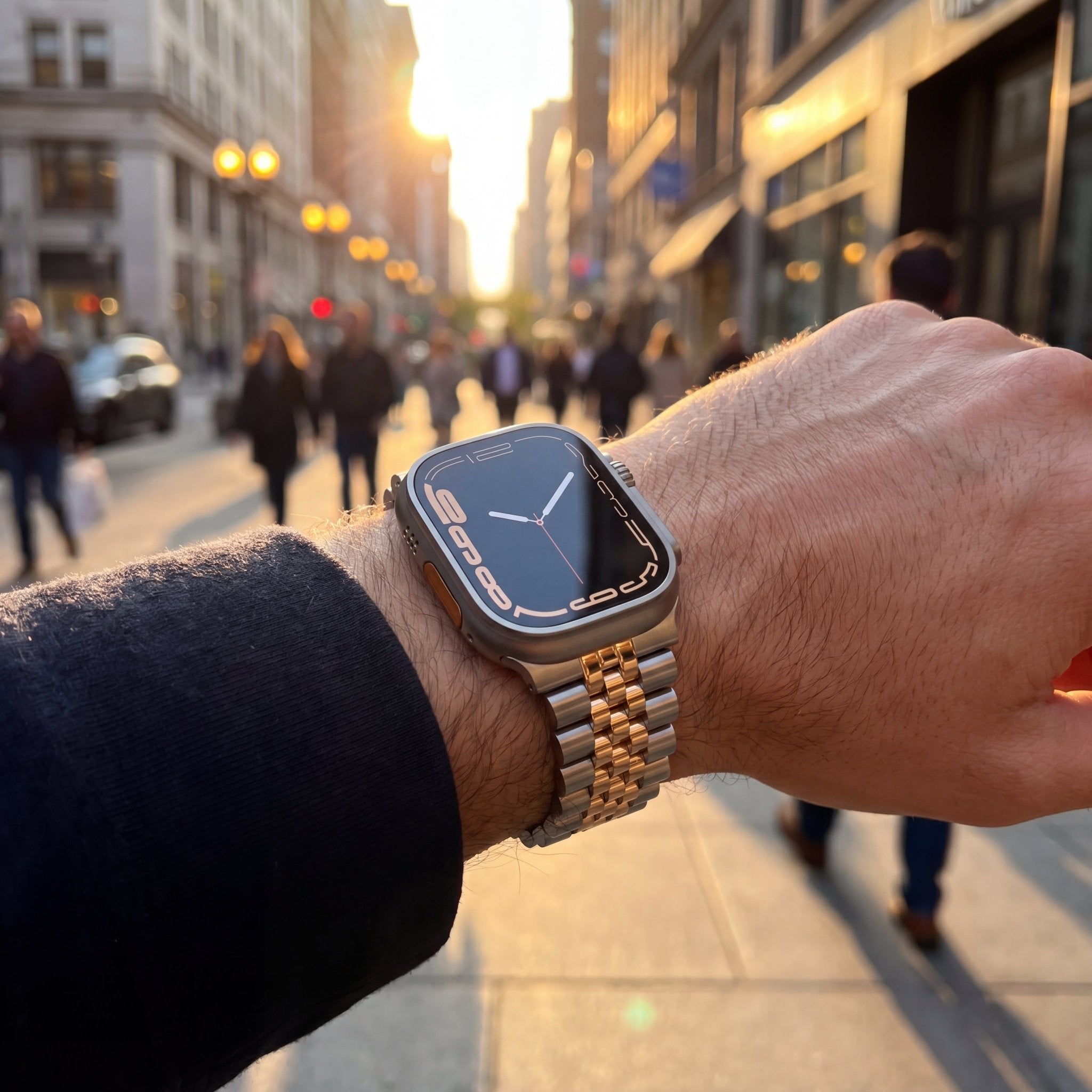 TitanLink Watch Band – Stainless Steel Strap for Apple Watch 8 45mm - TrendsToLife