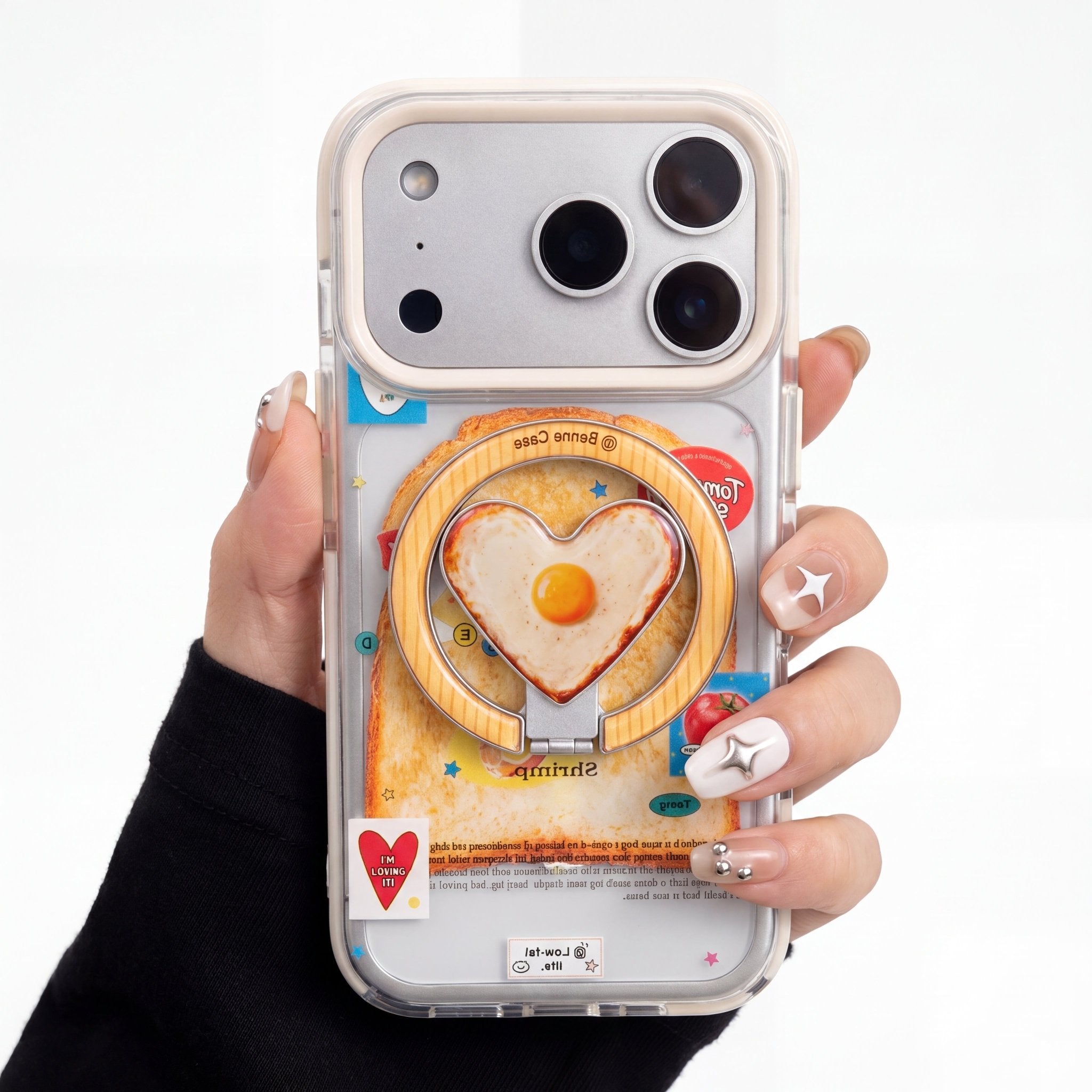 ToastCharm Magnetic Toast & Egg Clear Case for iPhone 11–17 Series - TrendsToLife