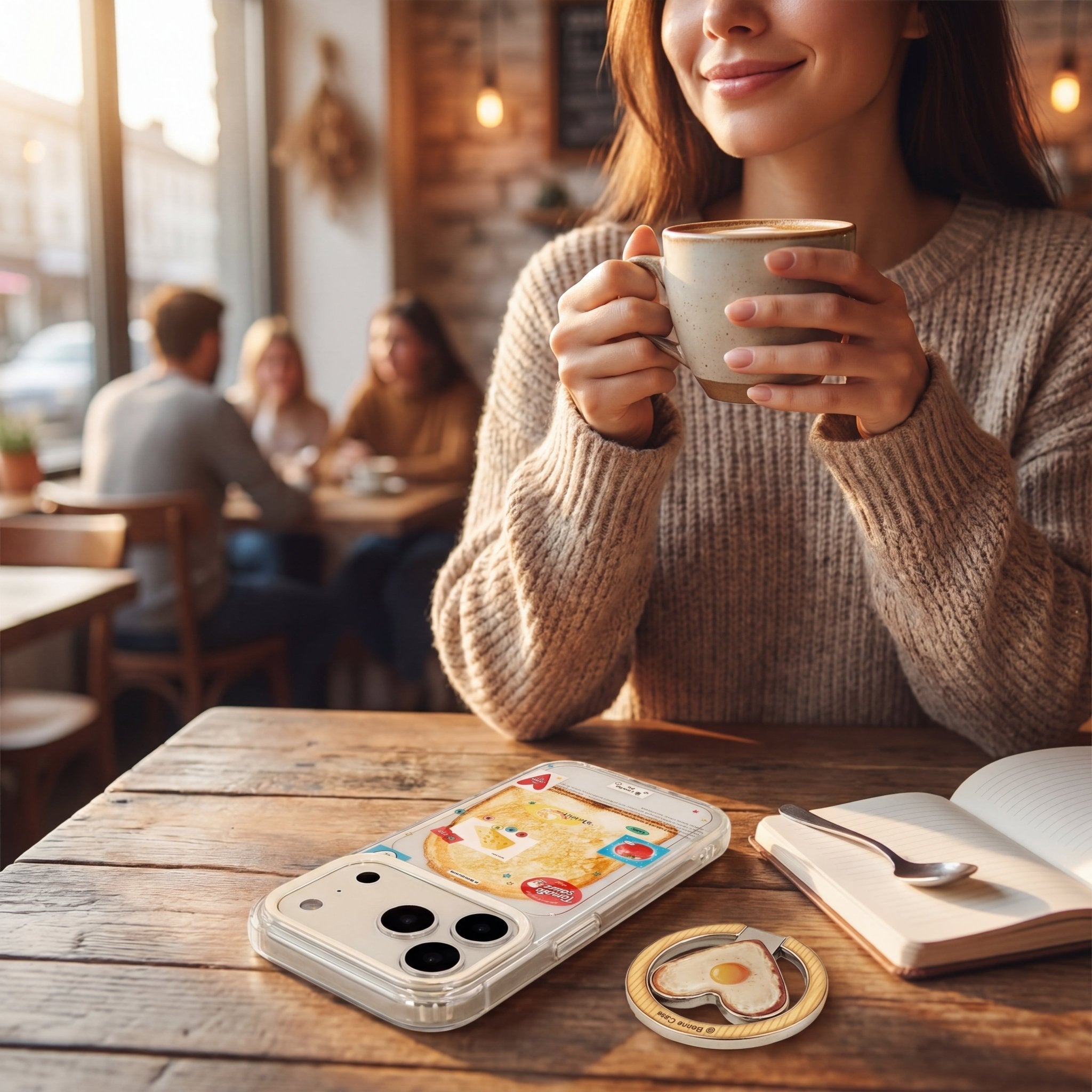 ToastCharm Magnetic Toast & Egg Clear Case for iPhone 11–17 Series - TrendsToLife