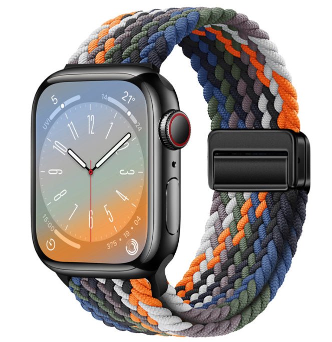 Universal Woven Loop Watch Band – Magnetic Strap for Apple Watch 38–49mm - TrendsToLife