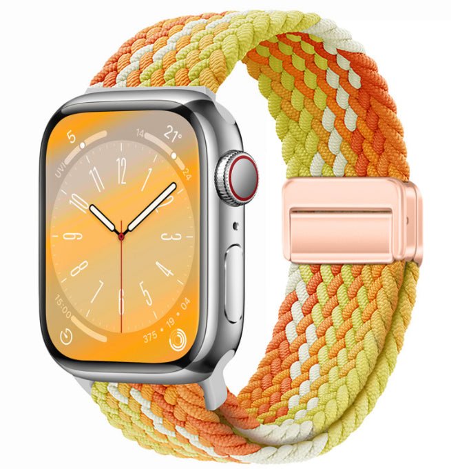 Universal Woven Loop Watch Band – Magnetic Strap for Apple Watch 38–49mm - TrendsToLife