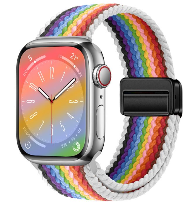Universal Woven Loop Watch Band – Magnetic Strap for Apple Watch 38–49mm - TrendsToLife
