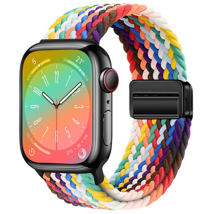 Universal Woven Loop Watch Band – Magnetic Strap for Apple Watch 38–49mm - TrendsToLife