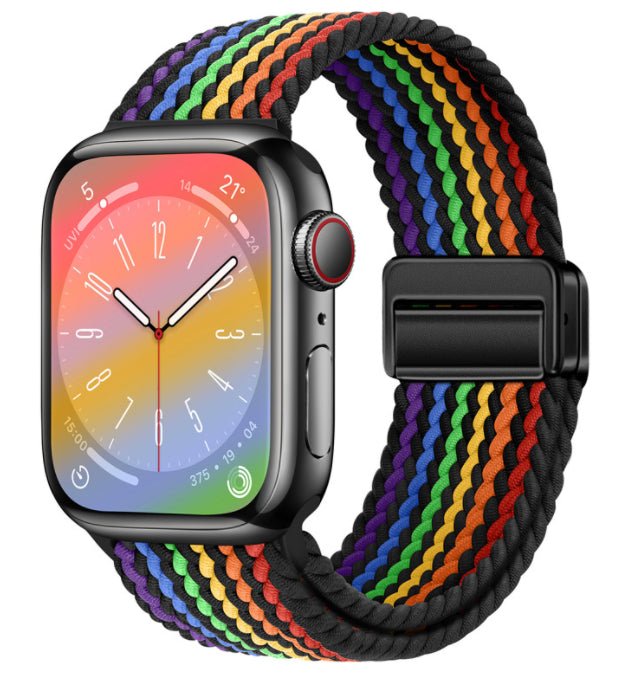 Universal Woven Loop Watch Band – Magnetic Strap for Apple Watch 38–49mm - TrendsToLife