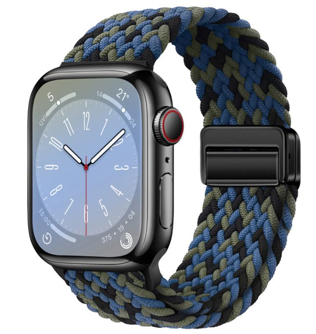 Universal Woven Loop Watch Band – Magnetic Strap for Apple Watch 38–49mm - TrendsToLife