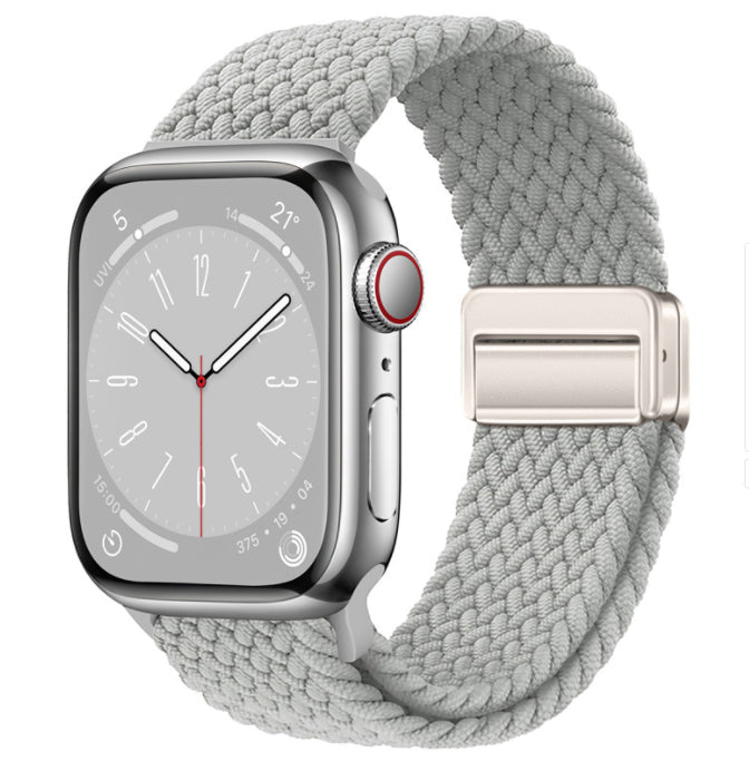 Universal Woven Loop Watch Band – Magnetic Strap for Apple Watch 38–49mm - TrendsToLife