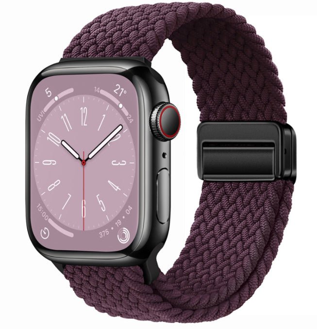 Universal Woven Loop Watch Band – Magnetic Strap for Apple Watch 38–49mm - TrendsToLife