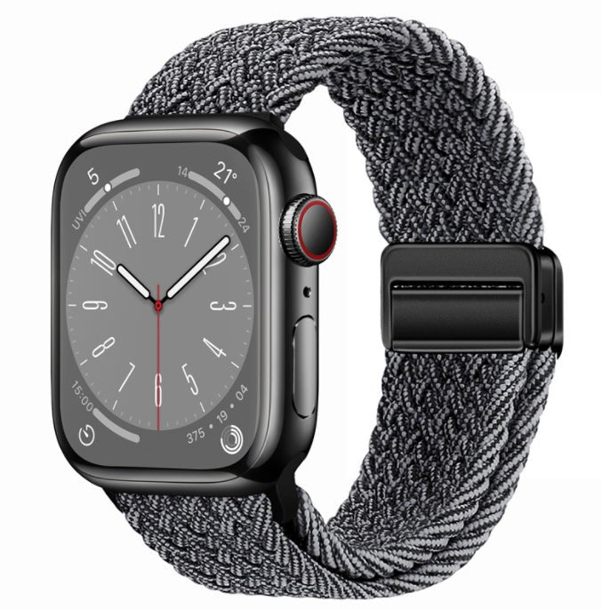 Universal Woven Loop Watch Band – Magnetic Strap for Apple Watch 38–49mm - TrendsToLife