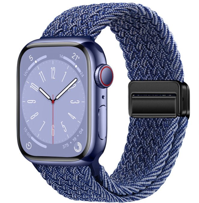 Universal Woven Loop Watch Band – Magnetic Strap for Apple Watch 38–49mm - TrendsToLife