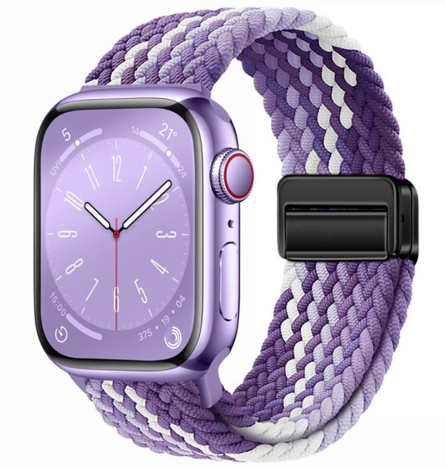 Universal Woven Loop Watch Band – Magnetic Strap for Apple Watch 38–49mm - TrendsToLife