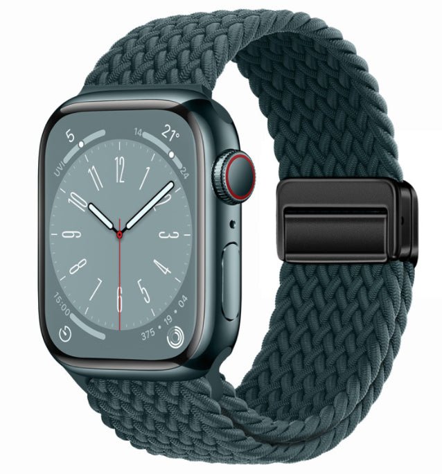Universal Woven Loop Watch Band – Magnetic Strap for Apple Watch 38–49mm - TrendsToLife