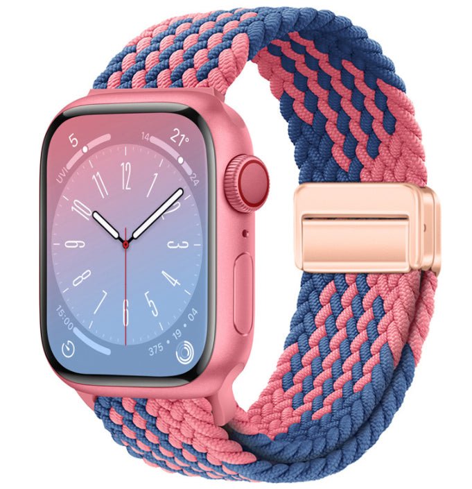 Universal Woven Loop Watch Band – Magnetic Strap for Apple Watch 38–49mm - TrendsToLife