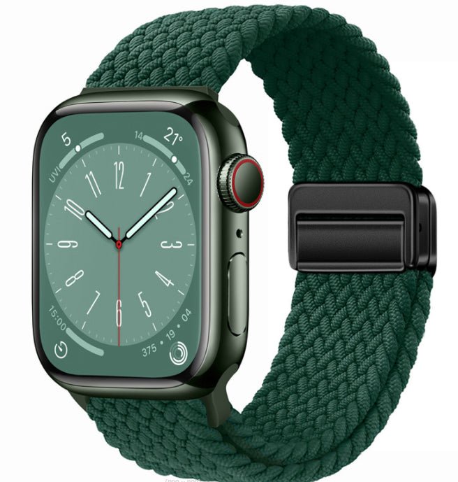 Universal Woven Loop Watch Band – Magnetic Strap for Apple Watch 38–49mm - TrendsToLife