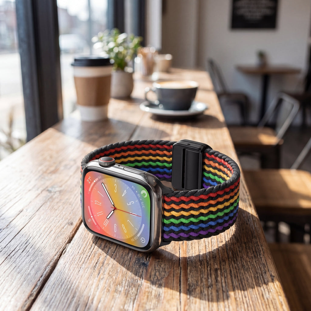 Universal Woven Loop Watch Band – Magnetic Strap for Apple Watch 38–49mm - TrendsToLife