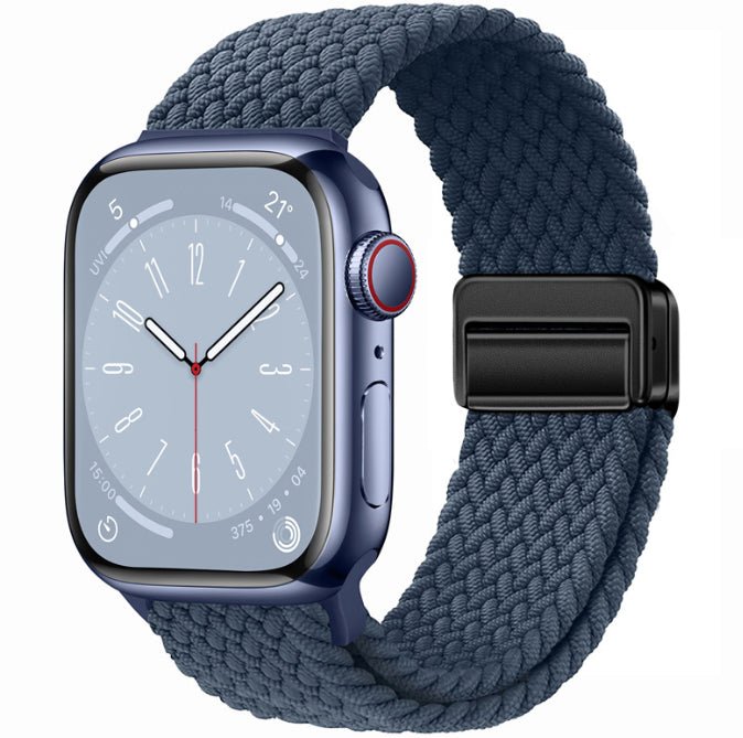 Universal Woven Loop Watch Band – Magnetic Strap for Apple Watch 38–49mm - TrendsToLife
