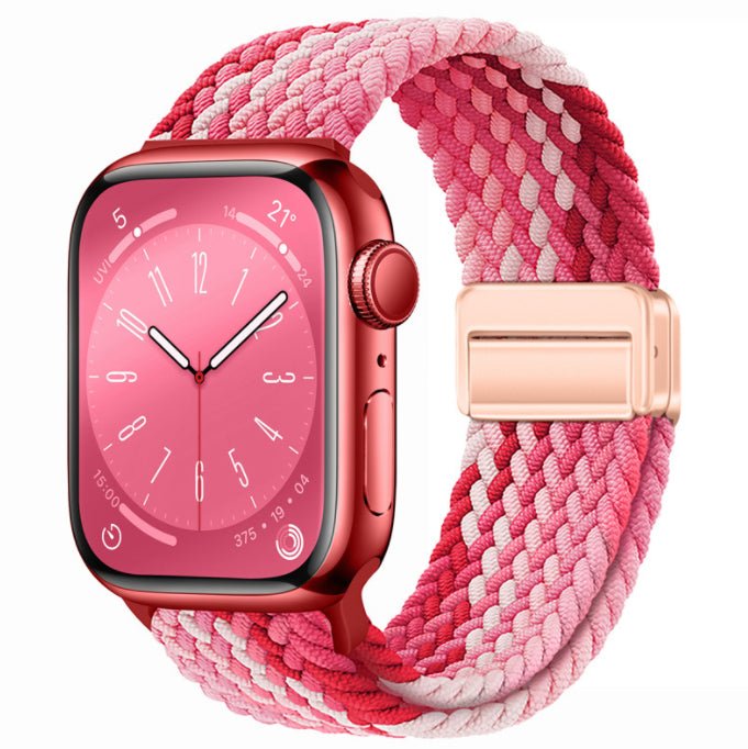 Universal Woven Loop Watch Band – Magnetic Strap for Apple Watch 38–49mm - TrendsToLife