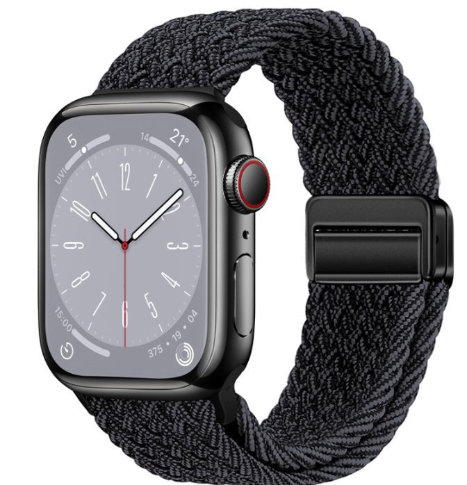 Universal Woven Loop Watch Band – Magnetic Strap for Apple Watch 38–49mm - TrendsToLife