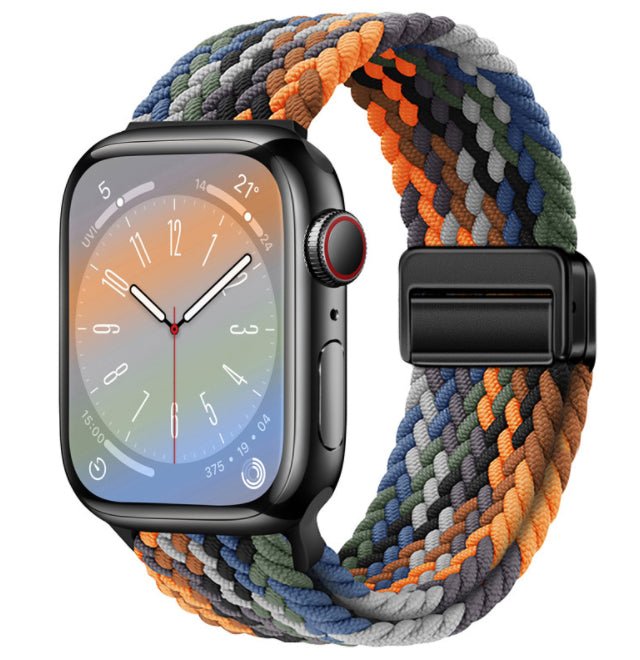 Universal Woven Loop Watch Band – Magnetic Strap for Apple Watch 38–49mm - TrendsToLife