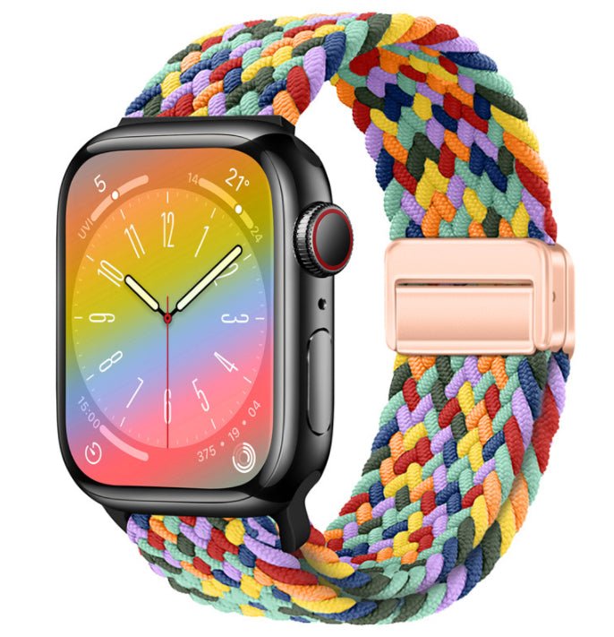 Universal Woven Loop Watch Band – Magnetic Strap for Apple Watch 38–49mm - TrendsToLife