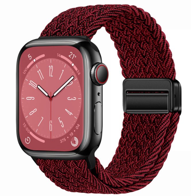 Universal Woven Loop Watch Band – Magnetic Strap for Apple Watch 38–49mm - TrendsToLife