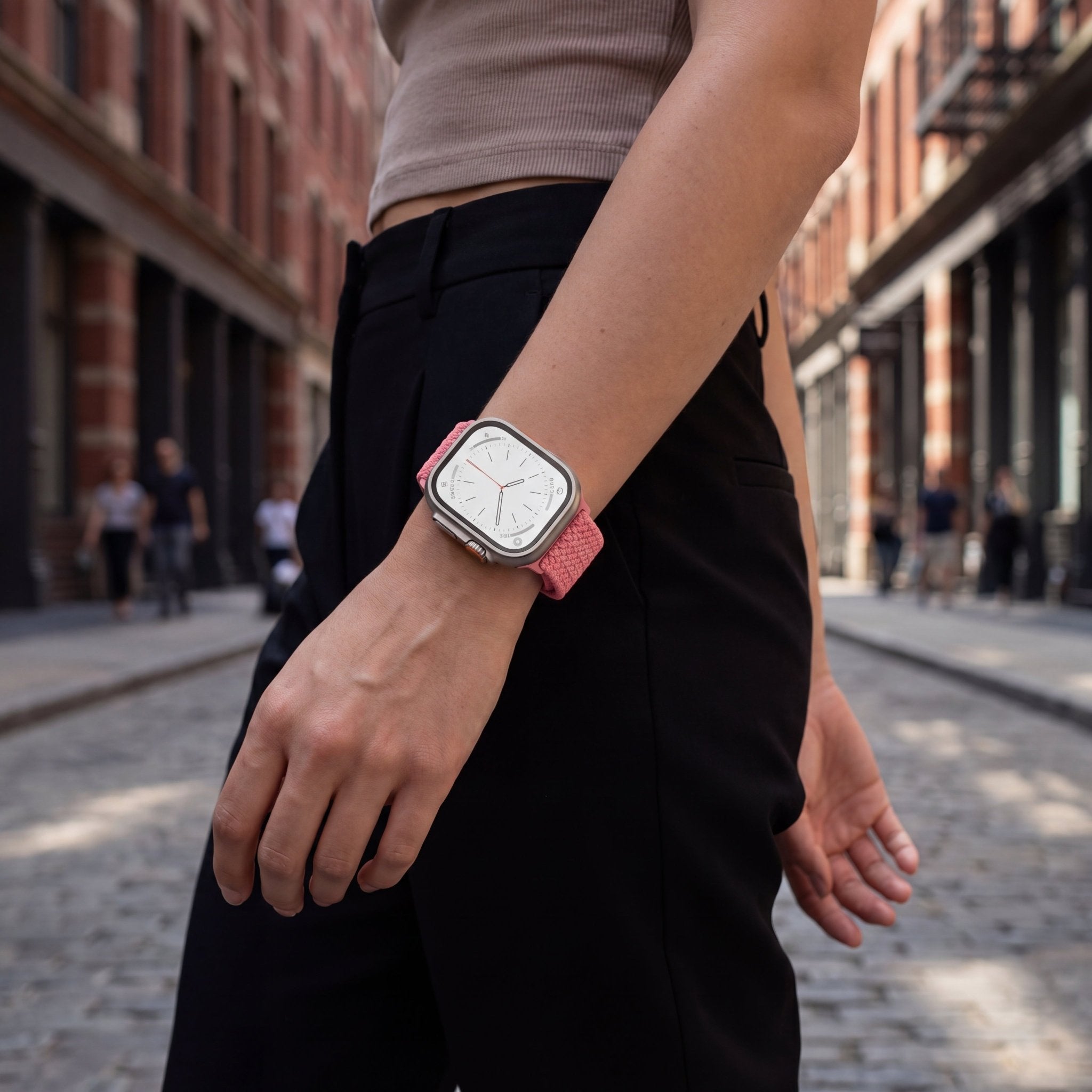 Universal Woven Loop Watch Band – Magnetic Strap for Apple Watch 38–49mm - TrendsToLife