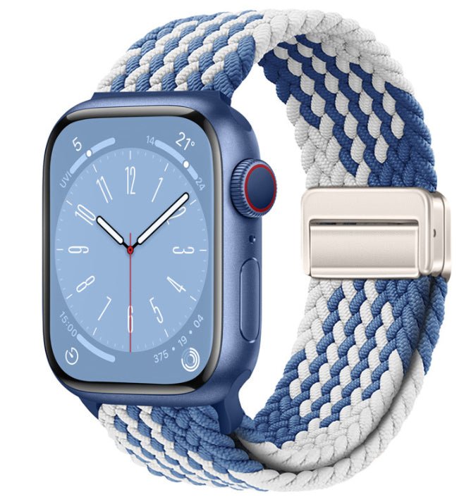 Universal Woven Loop Watch Band – Magnetic Strap for Apple Watch 38–49mm - TrendsToLife