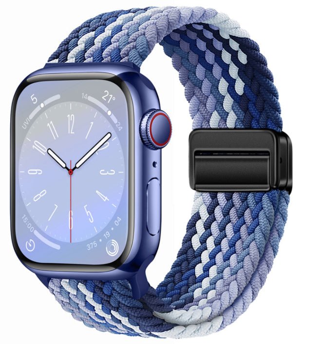 Universal Woven Loop Watch Band – Magnetic Strap for Apple Watch 38–49mm - TrendsToLife