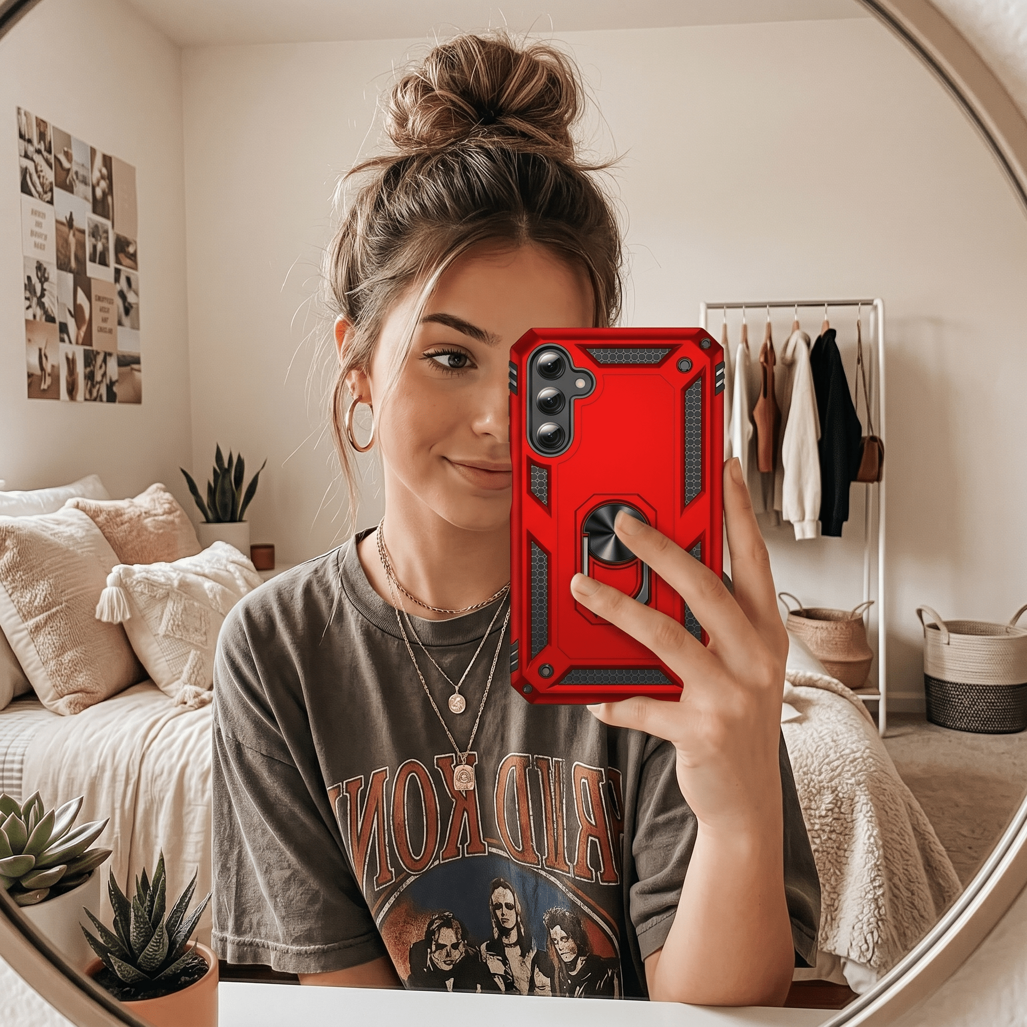 VegaGrip Ring Armor Case – Kickstand Shockproof Cover – Samsung Galaxy A55 5G - TrendsToLife